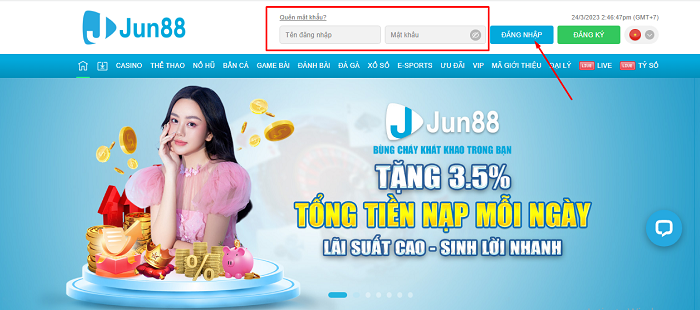 Nạp tiền vào tài khoản Jun88 như thế nào?